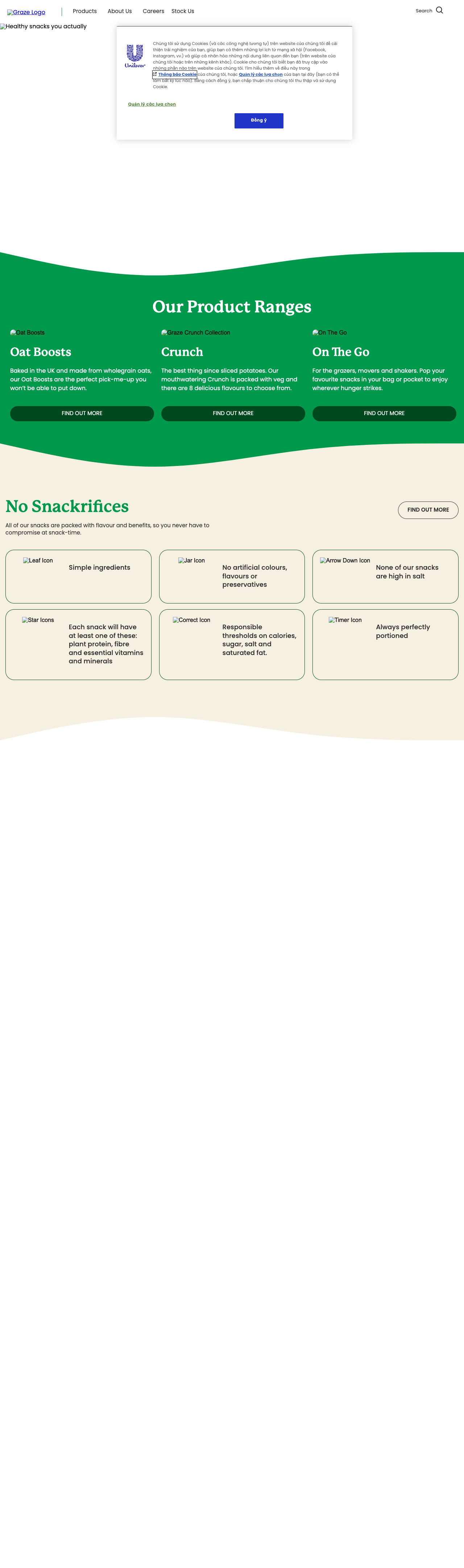 Graze subscription and personalization interface