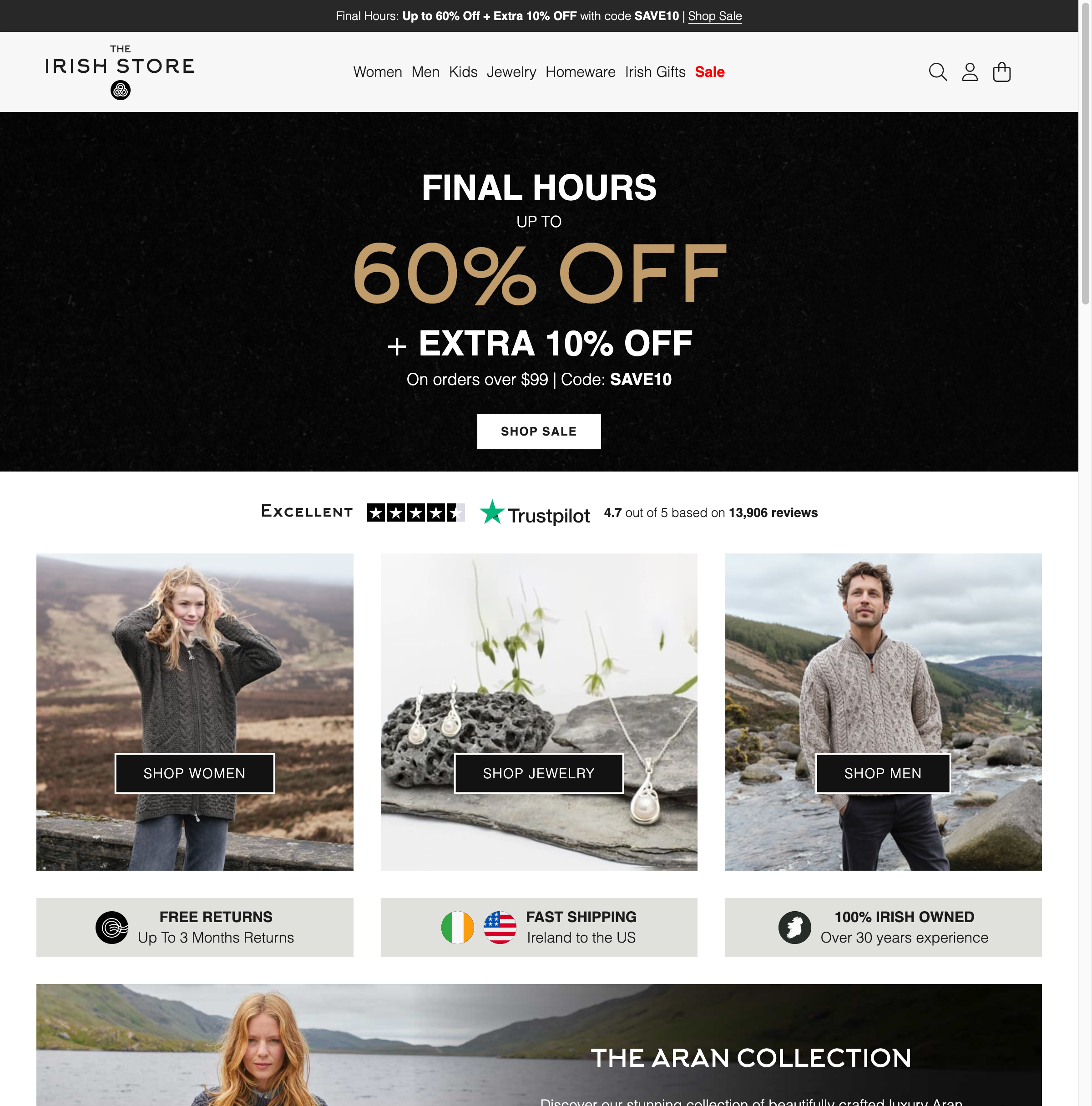 The Irish Store international ecommerce